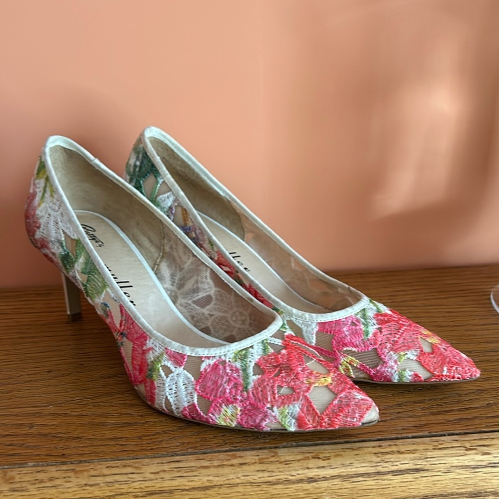 Anthropologie Floral Heels